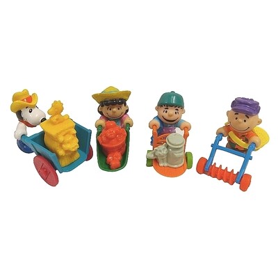 Peanuts Set of 4 McDonald's Happy Meal Toys - 1989