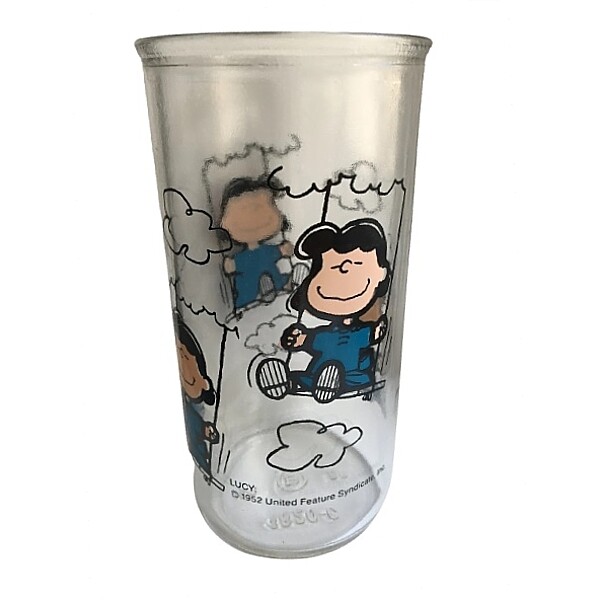 5 1/2"H Peanuts Lucy Van Pelt and Swing Glass