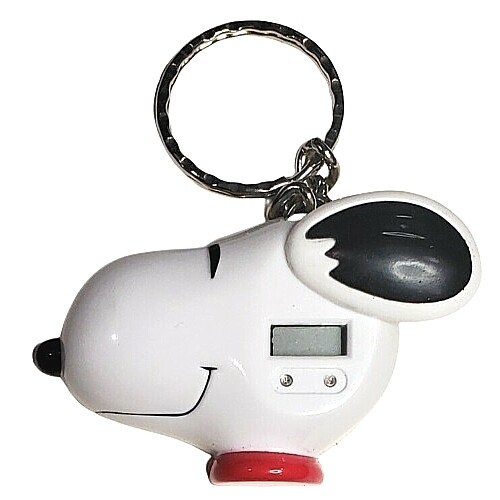 Peanuts Snoopy Head LCD Clock / Keychain