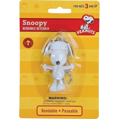 3"H Snoopy Bendable Figural Keychain