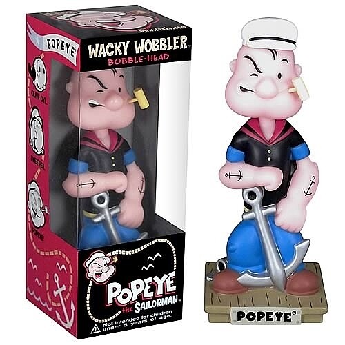 Popeye 7"H Wacky Wobbler Bobblehead Doll