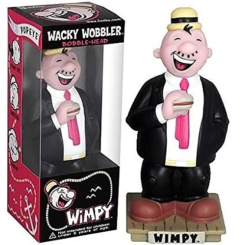 Wimpy 7"H Wacky Wobbler Bobblehead Doll