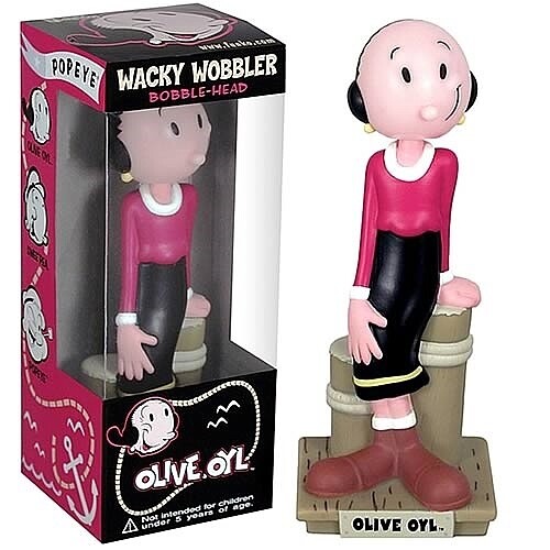 Olive Oyl 7&quot;H Wacky Wobbler Bobblehead Doll