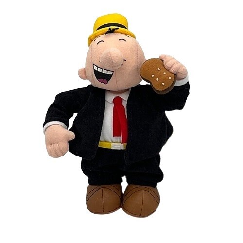 Wimpy 8 1/2&quot;H Bean Bag Character No Tag