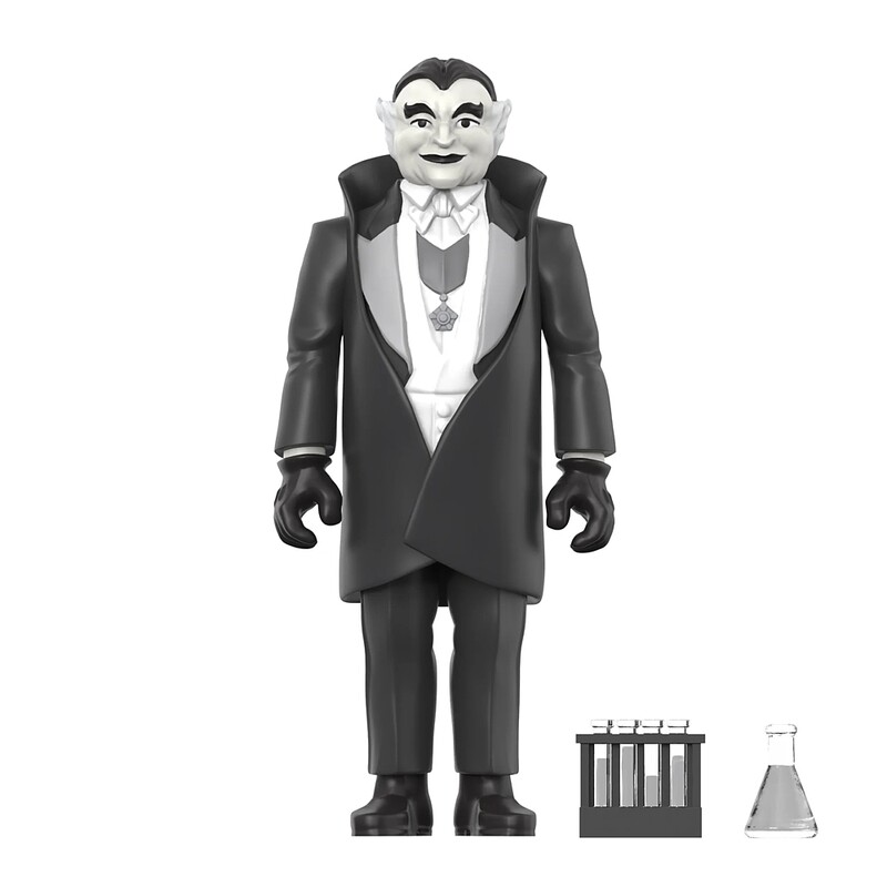 The Munsters 3 3/4"H Grandpa Munster GRAYSCALE ReAction Figure