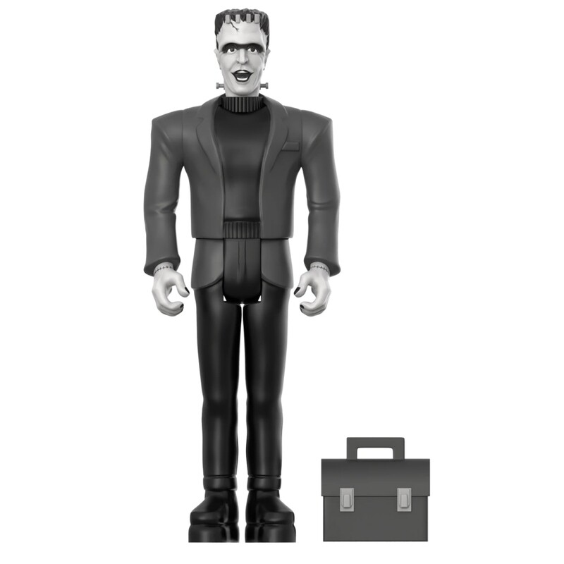 The Munsters 3 3/4"H Herman Munster GRAYSCALE ReAction Figure