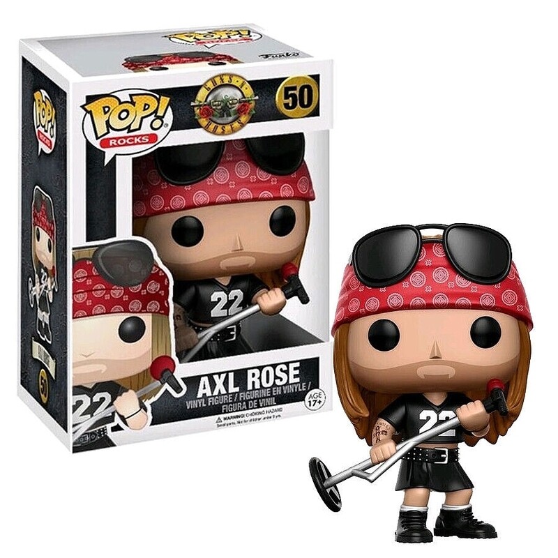 Axl Rose Guns N&#39; Roses 3 3/4&quot;H POP! Rocks Vinyl Figure #50