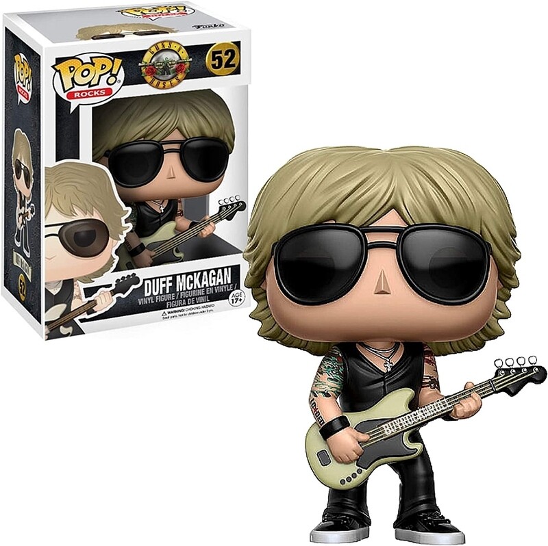 Duff McKagan Guns N&#39; Roses 3 3/4&quot;H POP! Rocks Vinyl Figure #52