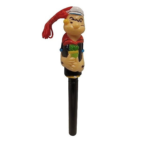 Popeye Figural Pen Topper with Cord and Pen