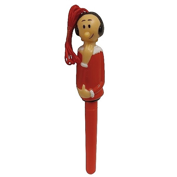 Olive Oyl Figural Pen Topper with Cord and Pen