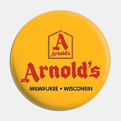 2 1/4&quot;D Happy Days &quot;Arnold&#39;s&quot; Pinback Button