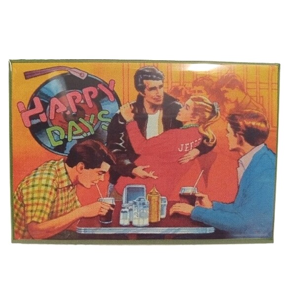 Happy Days Metal Fridge Magnet