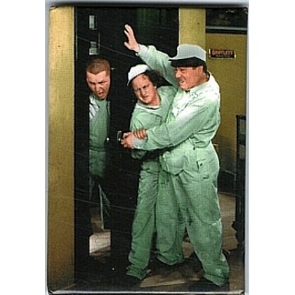 The Three Stooges Metal Fridge Magnet