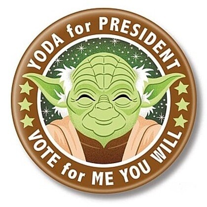 Star Wars &quot;Yoda For President&quot; Pinback Button