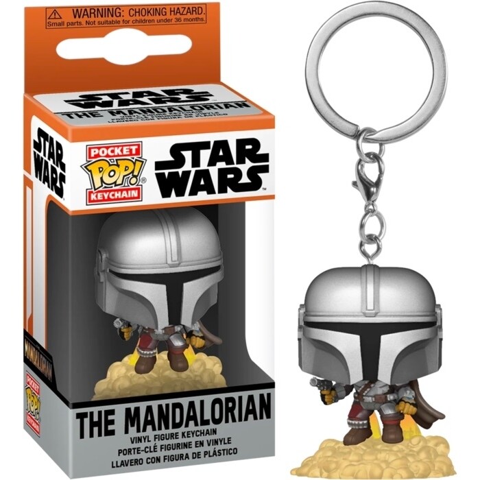 Star Wars The Mandalorian (with Blaster) Pocket POP! Keychain