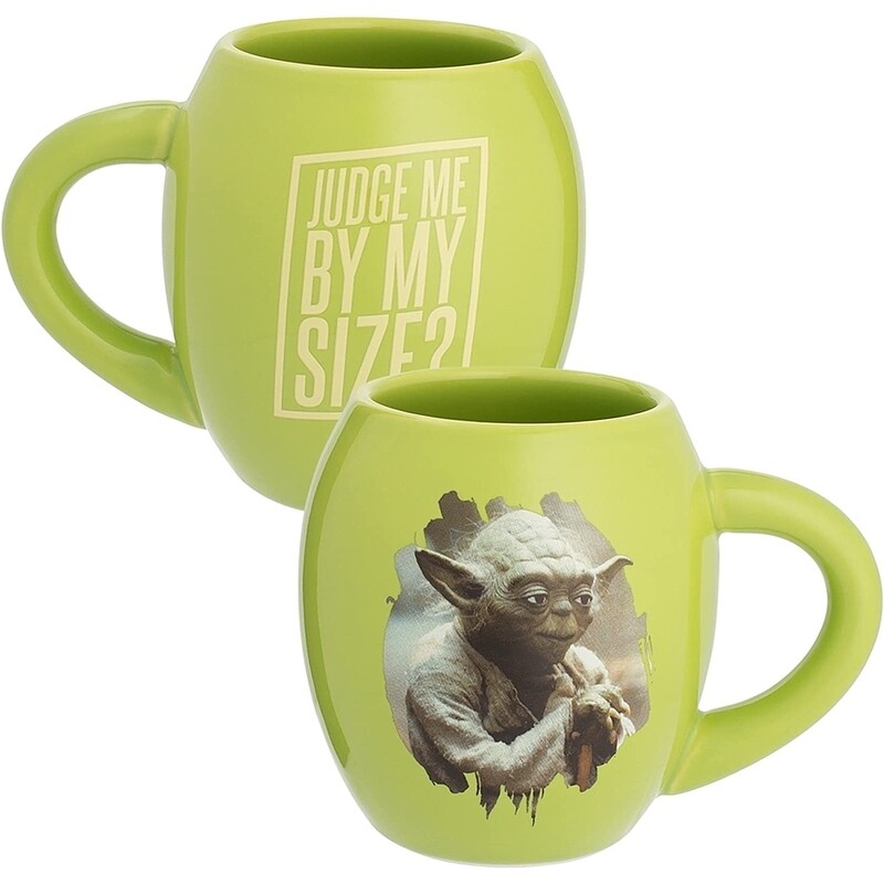 Star Wars Yoda &quot;Judge Me By My Size?&quot; 18 oz. Oval Ceramic Mug