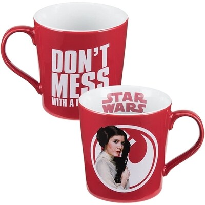 Star Wars Princess Leia "Don't Mess With A Princess" 12 oz. Ceramic Mug