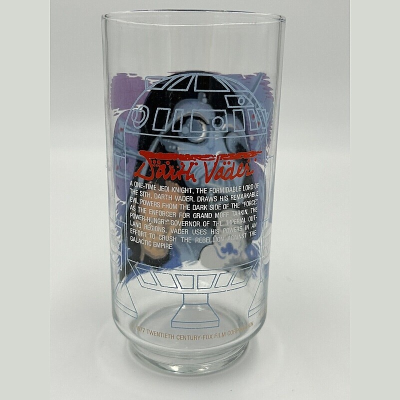 Star Wars Darth Vader Burger King Coke Glass - 1977 Glass