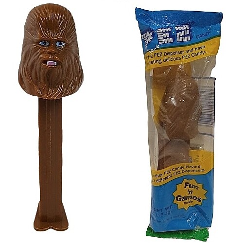 Star Wars Chewbacca PEZ Dispenser in BLUE Package