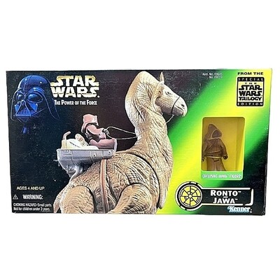 Star Wars Power of the Force Ronto and Jawa Figure Set