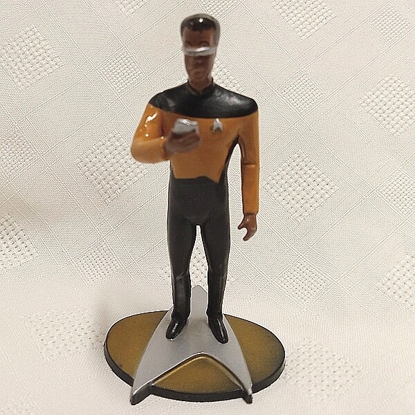 Star Trek TNG Lt. Commander La Forge 4"H PVC Figure