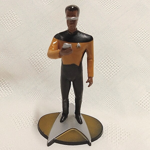 Star Trek TNG Lt. Commander La Forge 4&quot;H PVC Figure