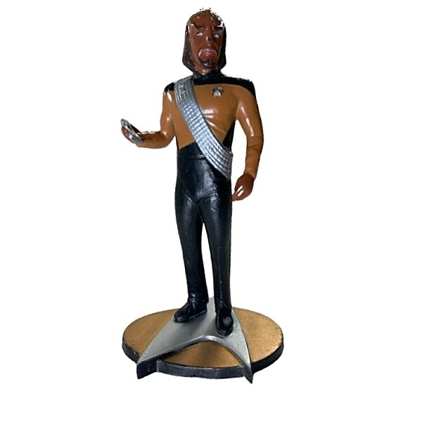 Star Trek TNG Lt. Worf 4 1/4&quot;H PVC Figure