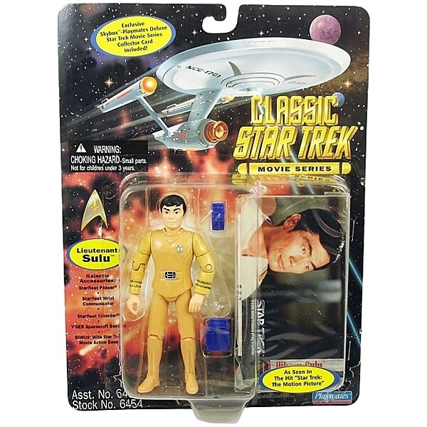 4 1/2"H Classic Star Trek Sulu Action Figure - Movie Series - 1995 Playmates