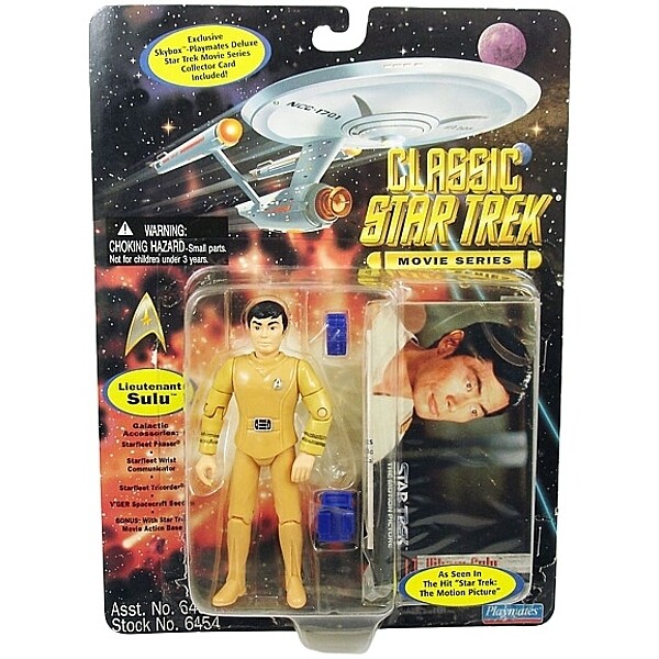 4 1/2&quot;H Classic Star Trek Sulu Action Figure - Movie Series - 1995 Playmates