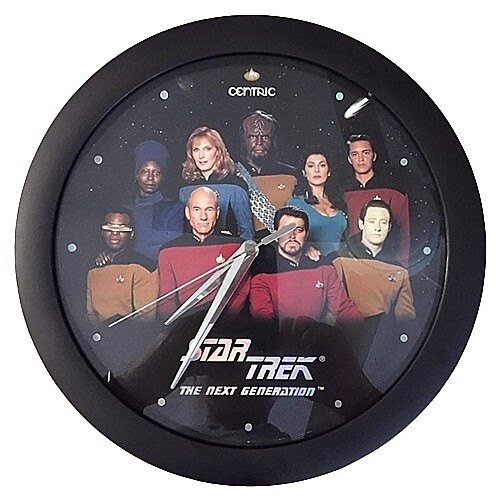 11 1/4&quot;D Star Trek TNG Crew Plastic Wall Clock