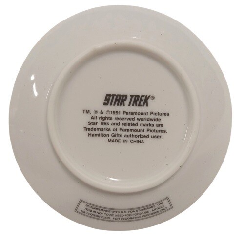 Star Trek 4 1/8" Porcelain Mini Plate with Easel - Mr. Spock