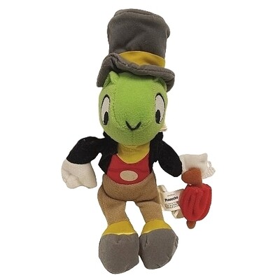 Pinocchio Jiminy Cricket 9 1/2"H Beanbag Character - No Tag