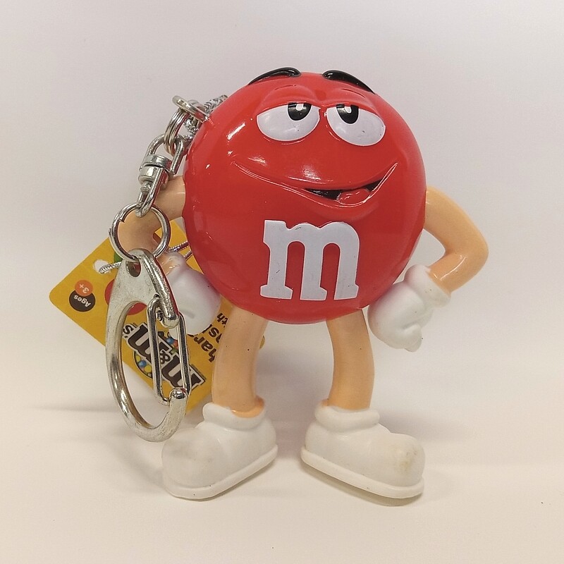 M&amp;M RED Flashlight Keychain