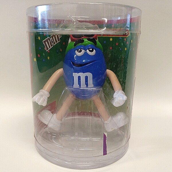 M&amp;M 4&quot;H BLUE Bendable Body Character - Ski Hat and Goggles