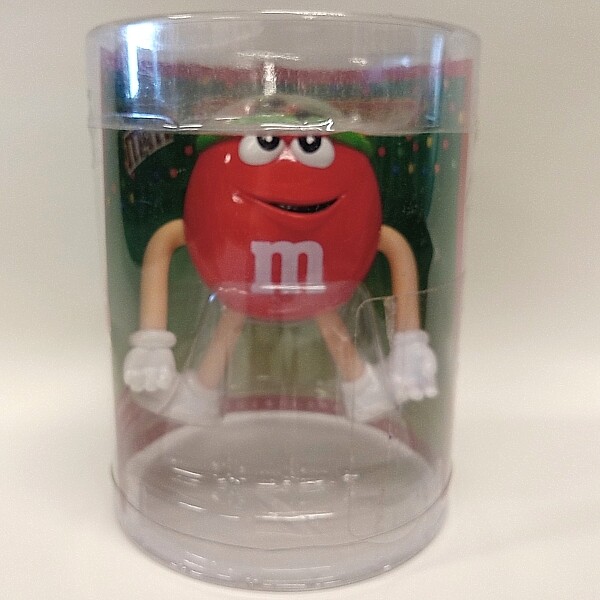 M&M 4"H RED Bendable Body Character - Red and Green Night Cap