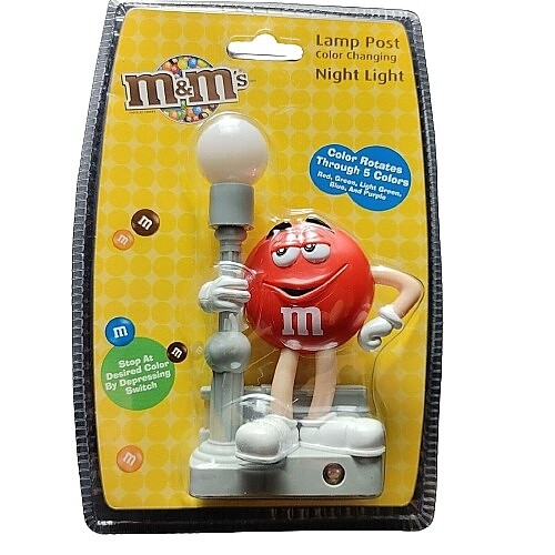 M&amp;M RED Lamp Post Night Light
