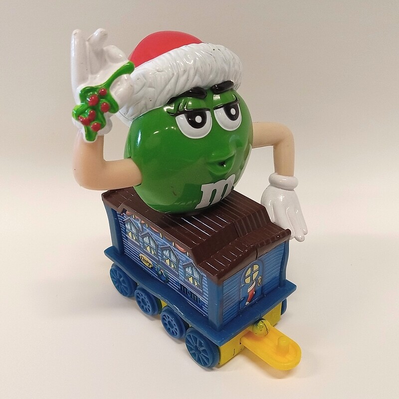 M&amp;M Series 1 Christmas Train - Car 1 GREEN on Dining Car