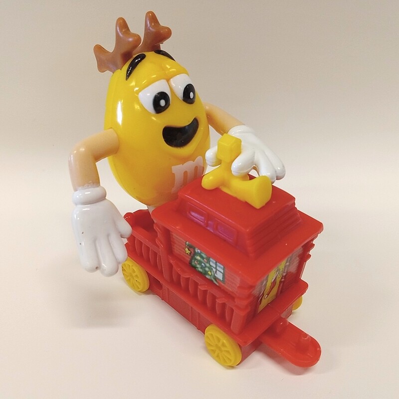 M&amp;M  Series 1 Christmas Train - YELLOW On Caboose