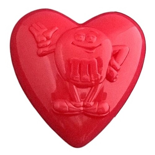 M&M Red Heart Container