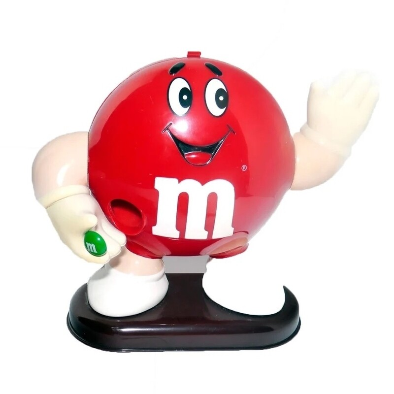 M&amp;M 8 1/2"H RED Figural Dispenser