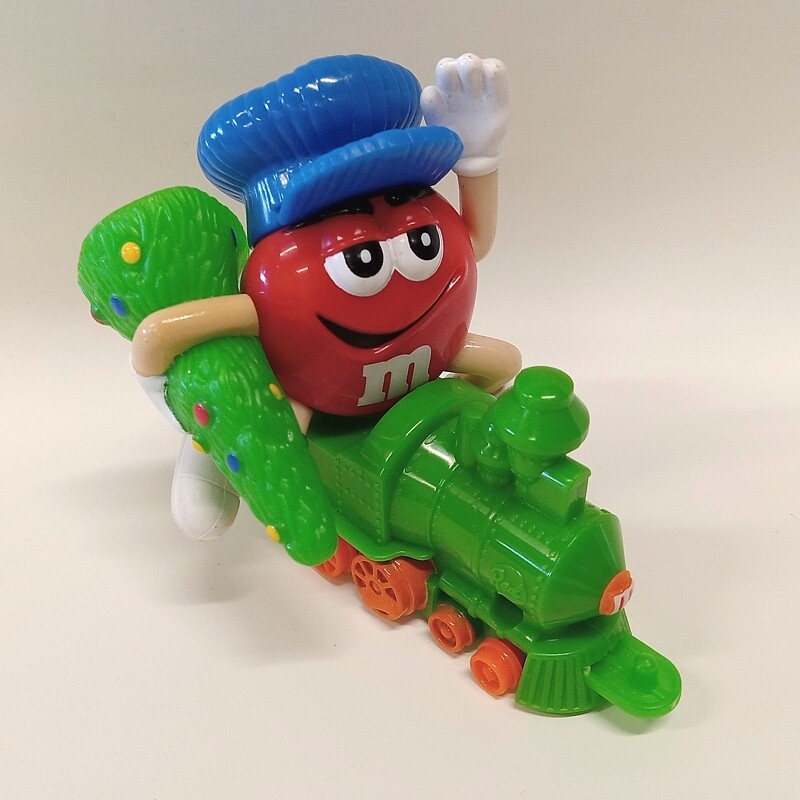M&amp;M Series 1 Christmas Train - RED on Engine