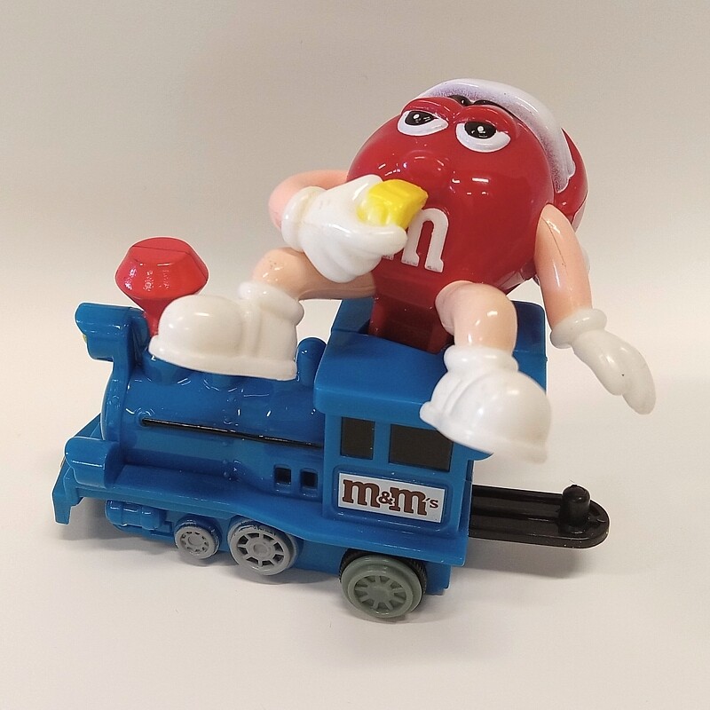 M&amp;M Series 2 Christmas Train - RED on BLUE Engine