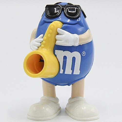 M&amp;M BLUE Sax Mini Dispenser - Burger King