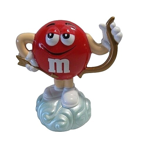 M&amp;M Valentine&#39;s Action Topper - RED as Cupid