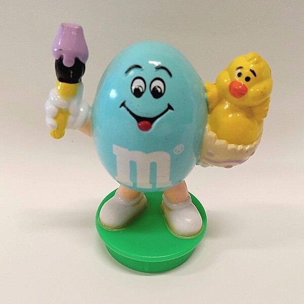 M&M Easter Topper - BLUE with Chick and Paint Brush