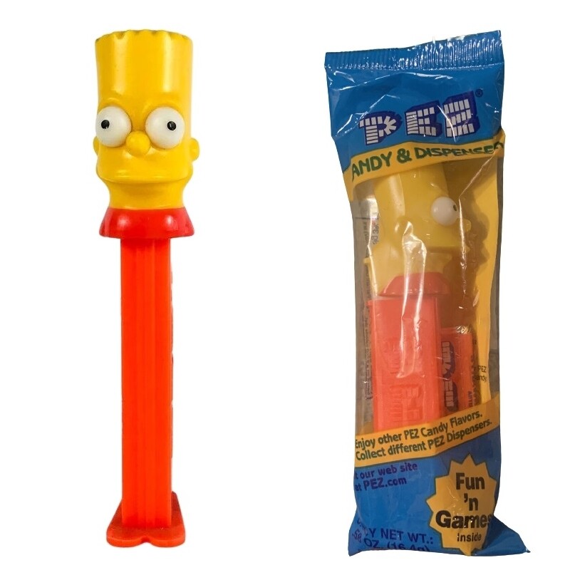 The Simpsons Bart PEZ Dispenser in Package