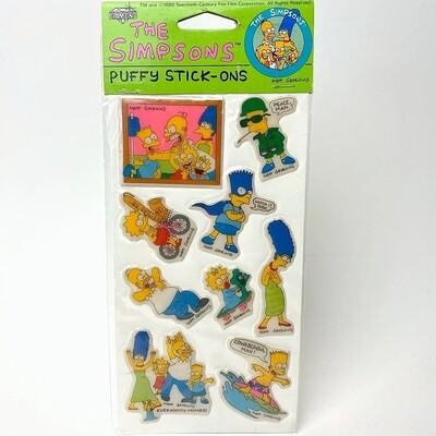 The Simpsons Puffy Stick-ons - 9 Pieces