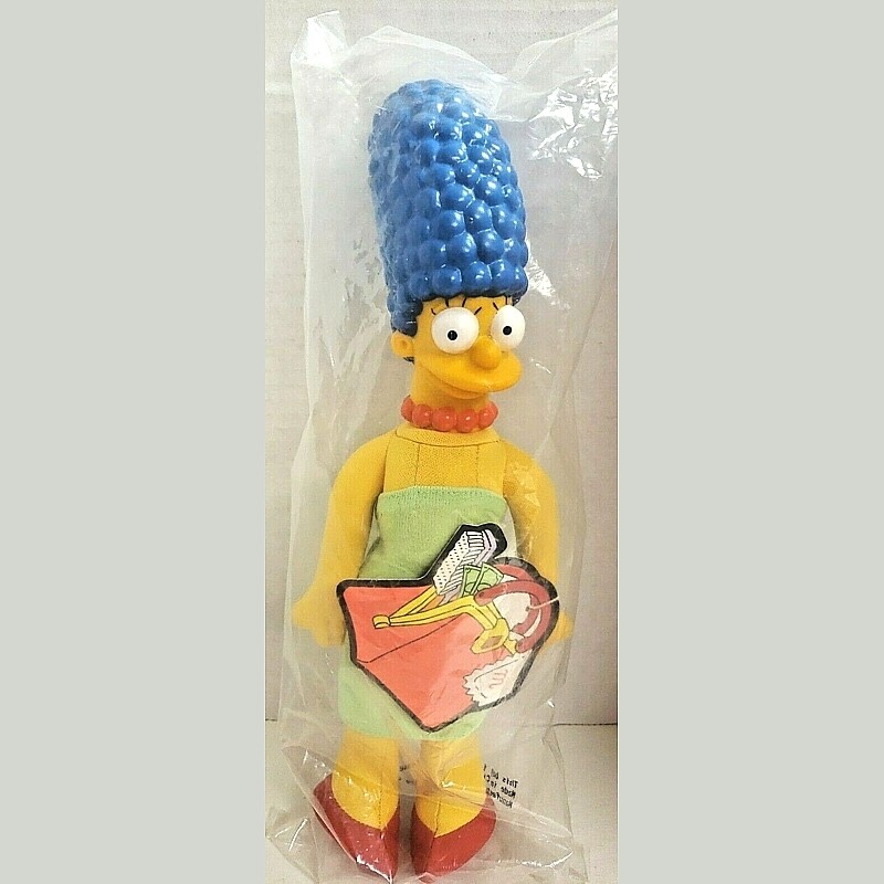 The Simpsons 12&quot;H Marge Cloth Doll with Vinyl Head - Burger King