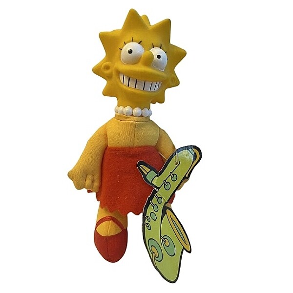 The Simpsons 8"H Lisa Cloth Doll with Vinyl Head - Burger King