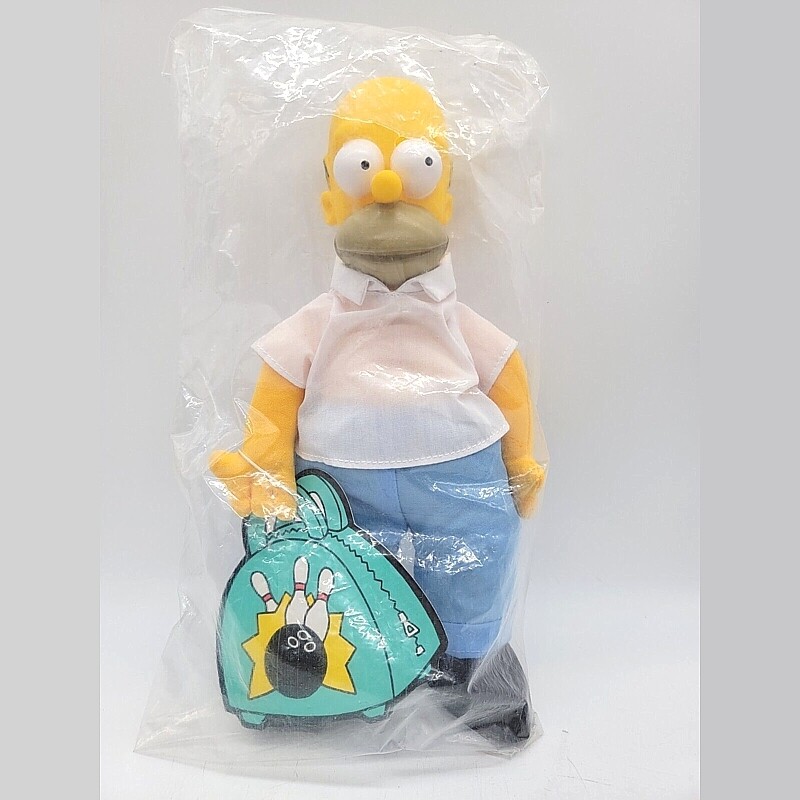 The Simpsons 11"H Homer Cloth Doll with Vinyl Head - Burger King